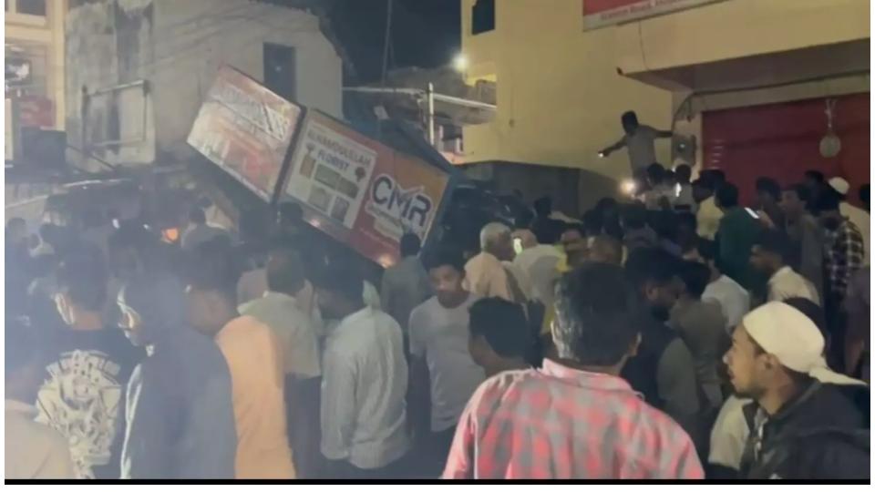 Building collapses after cylinder blast in Medchal, 1 dead
