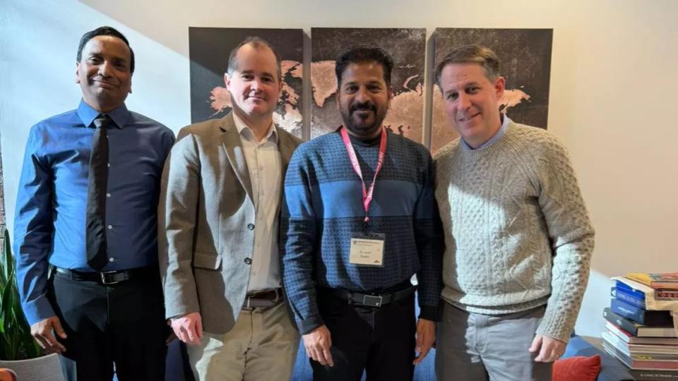 CM Revanth Meets Senior Academicians at Harvard University