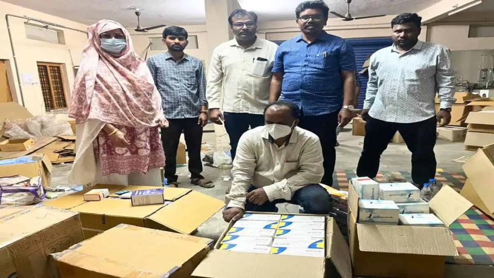 telanganadcaseizesillegallystockeddrugsworthrs670lakh