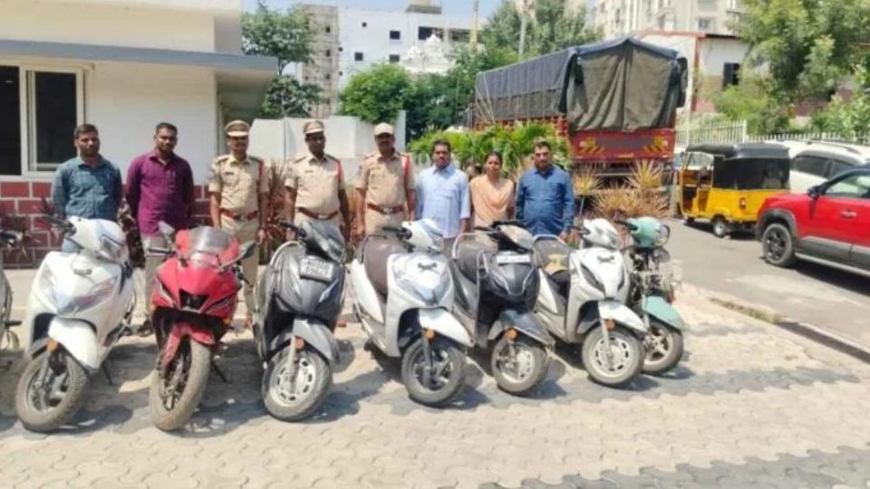 Mailardevpally police arrested two minors for theft, 8 bikes recovered
