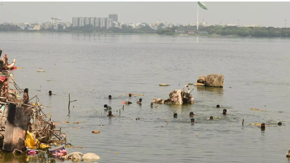 TGPCB Monitors Hussainsagar Water Quality Before and After Immersion