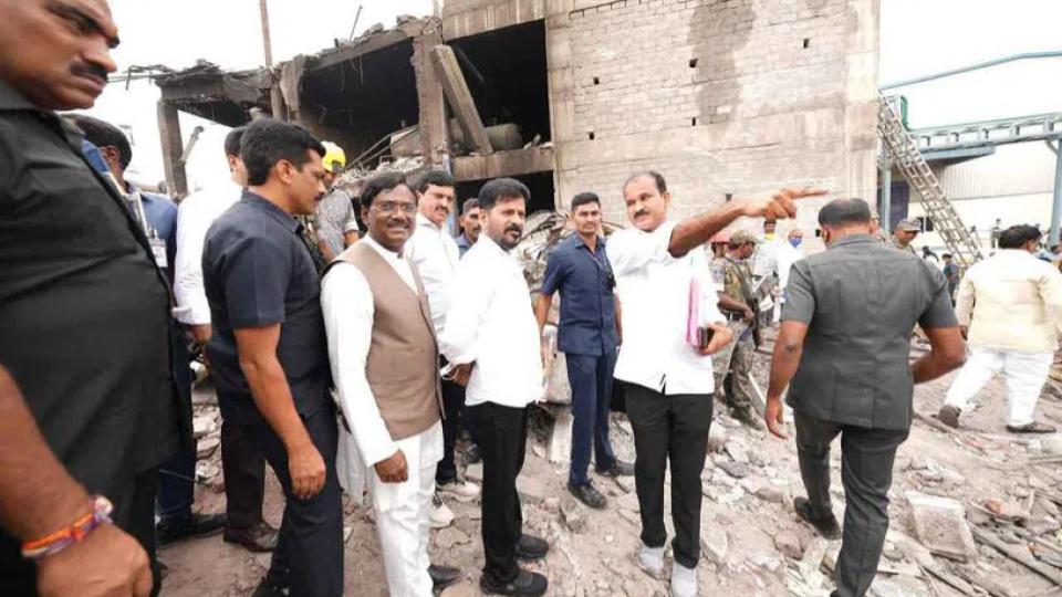CM Revanth Reddy announces Rs 1 crore aid to kin of Sigachi Pharma blast victims