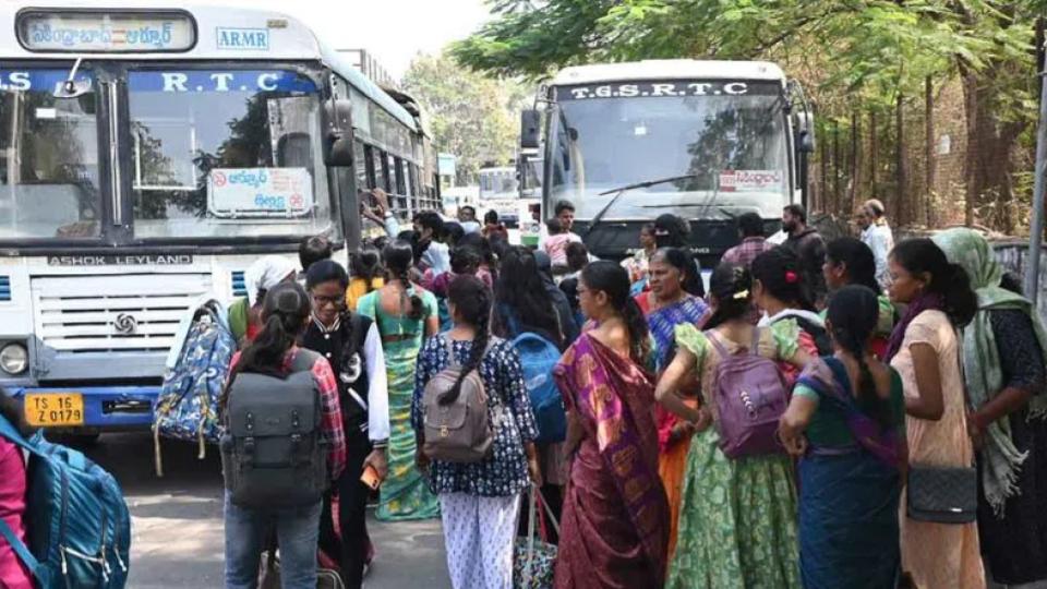 Relief for commuters as RTC buses roll out after three-day strike