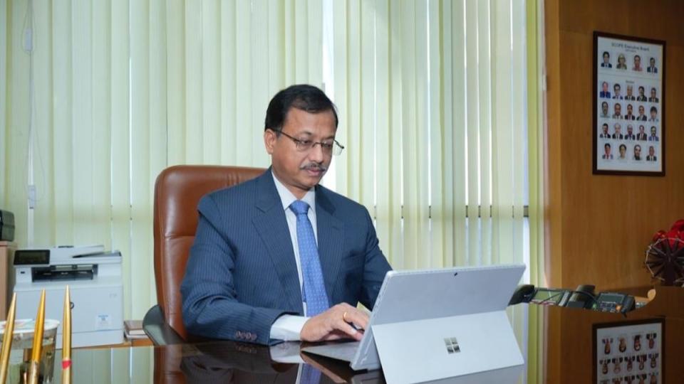 CCI Chairman Lalit arrives in Hyderabad 