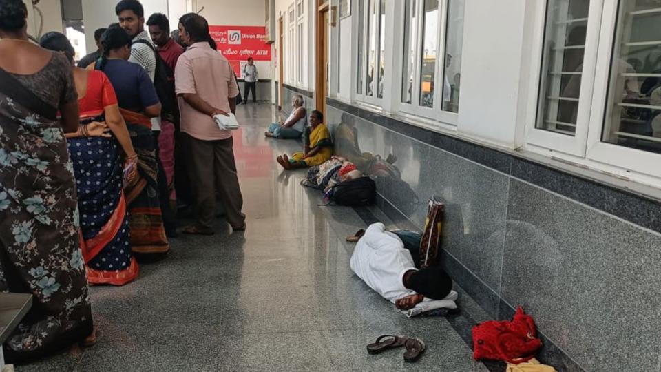 Sanitary workers protest at Telangana Secretariat 