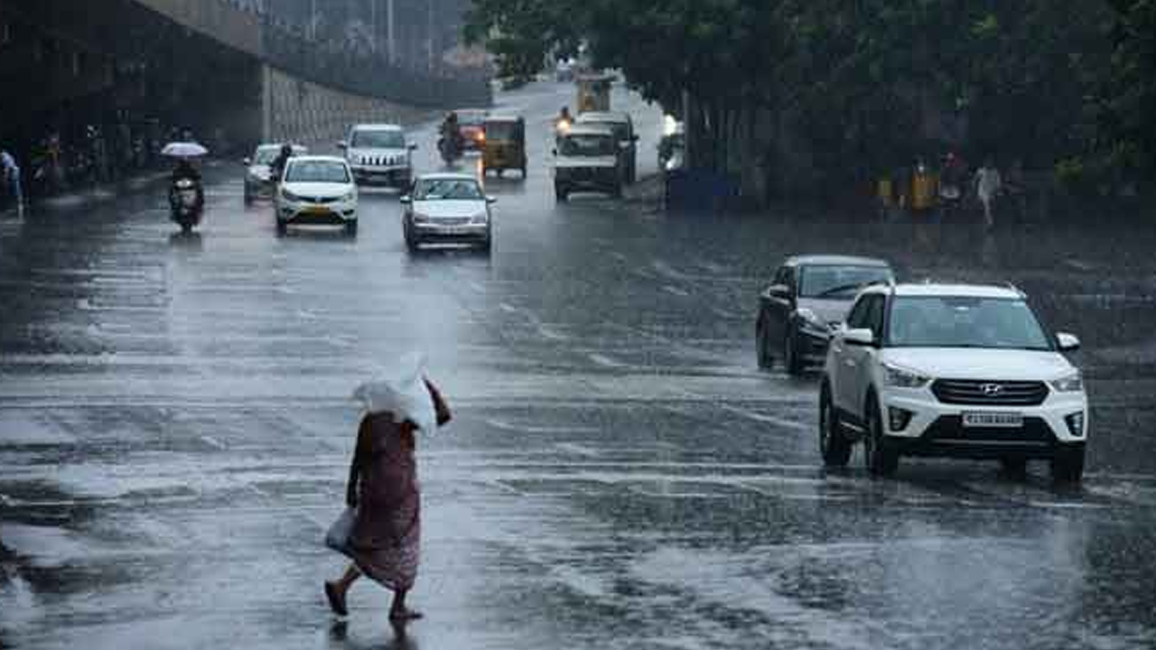 Hyderabad experienced moderate rains in several parts on Sunday