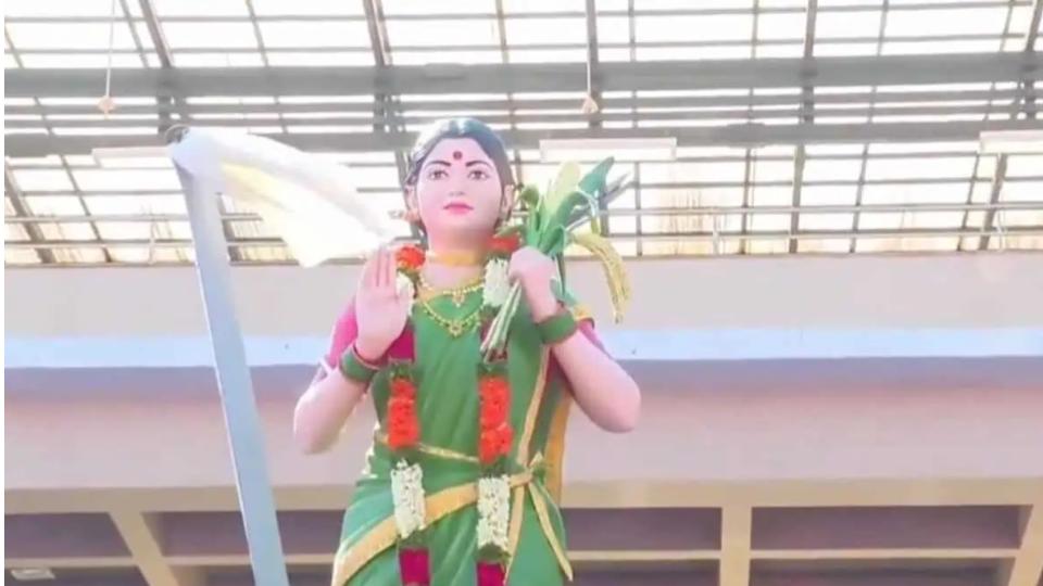 CM Revanth virtually unveils Telangana Thalli statues