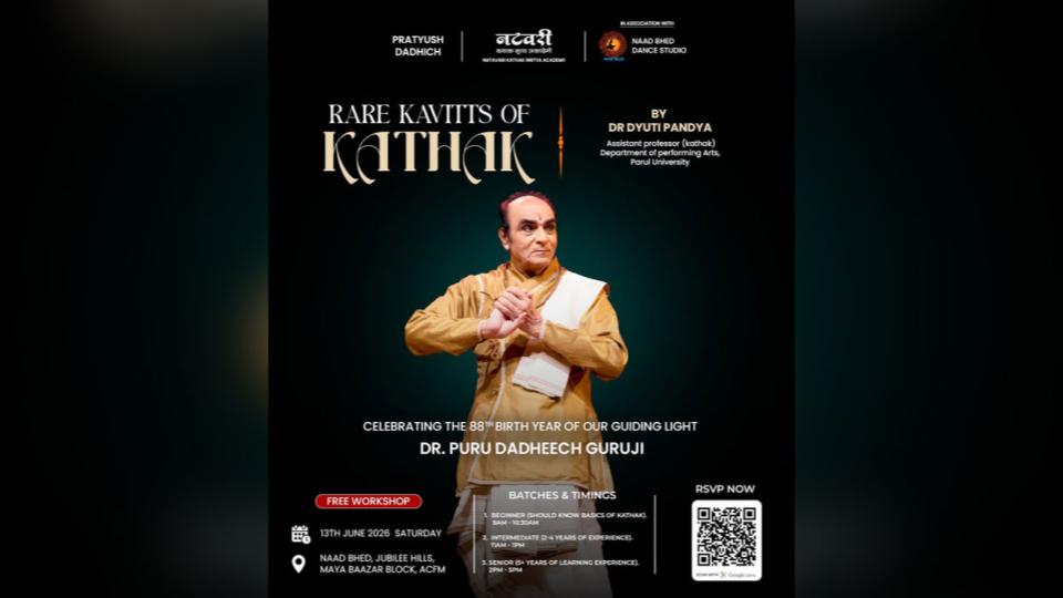 Hyderabad to host largest free Kathak workshop on June 13
