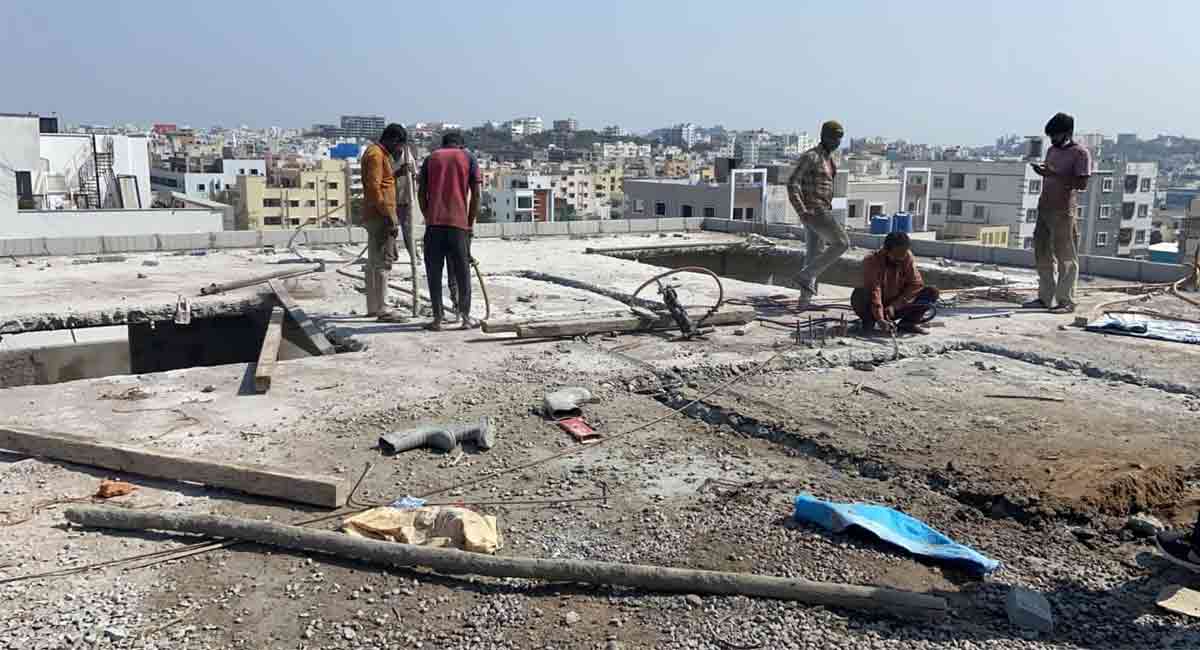 10 unauthorised buildings demolished in Hyderabad