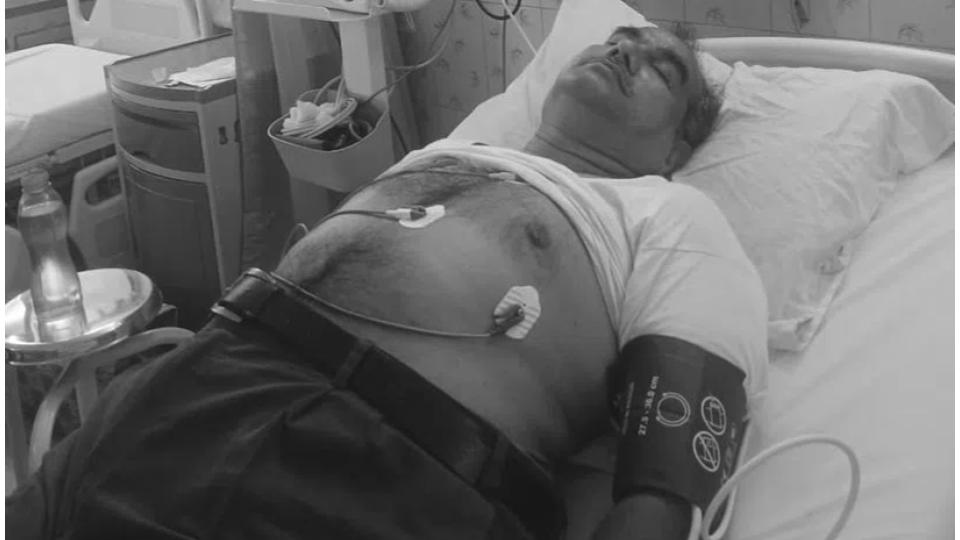 Retired employee on hospital bed appeals Telangana Govt for retirement benefits