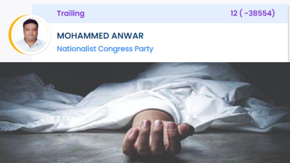 Independent candidate dies of heart attack 