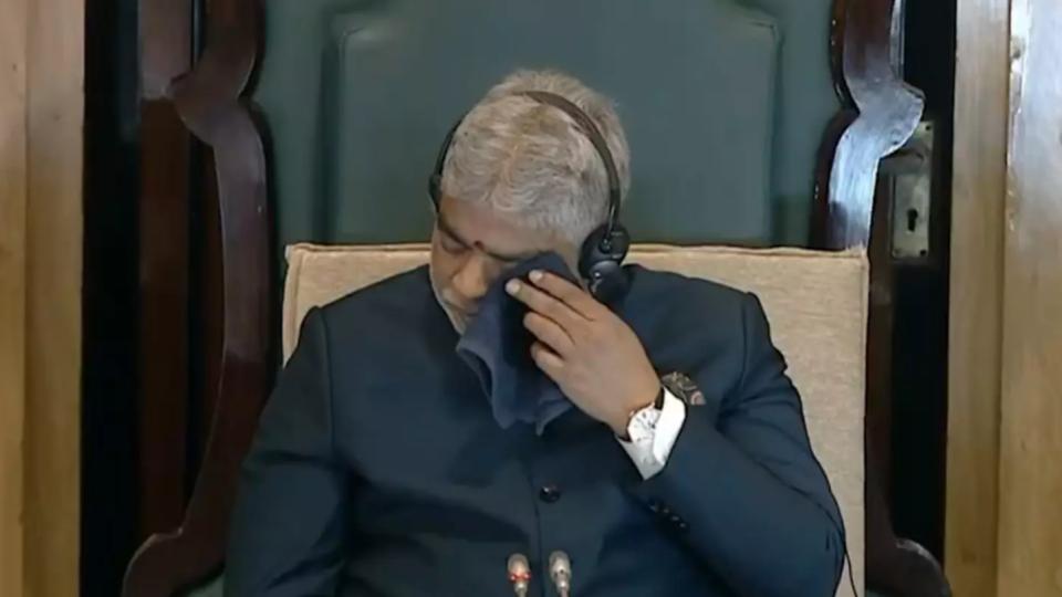 Telangana Speaker Gets Emotional During Seethakka