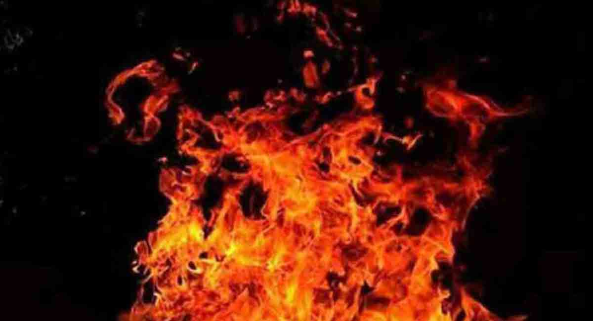 Fire breaks out in BSNL office in Karimnagar