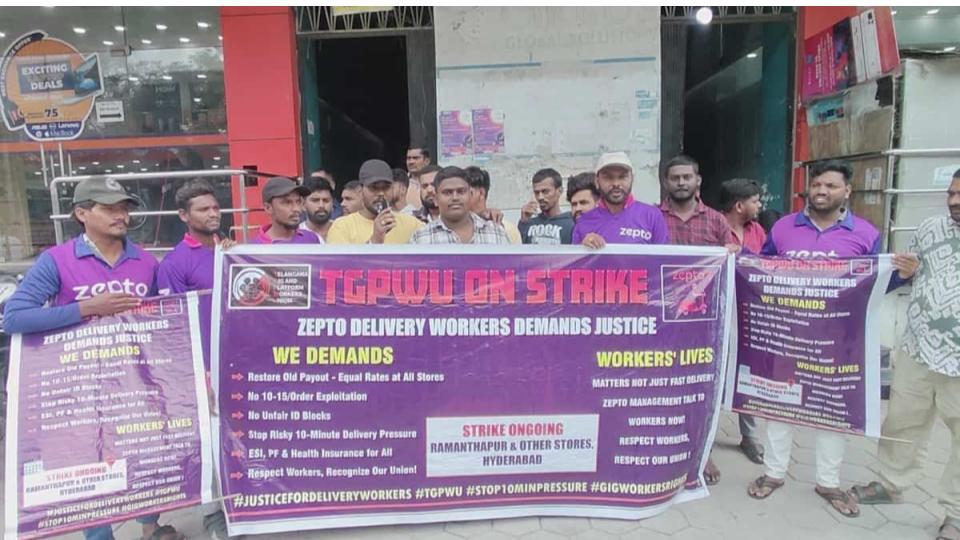 Zepto strike enters day 6, company accused of blocking IDs of protesters