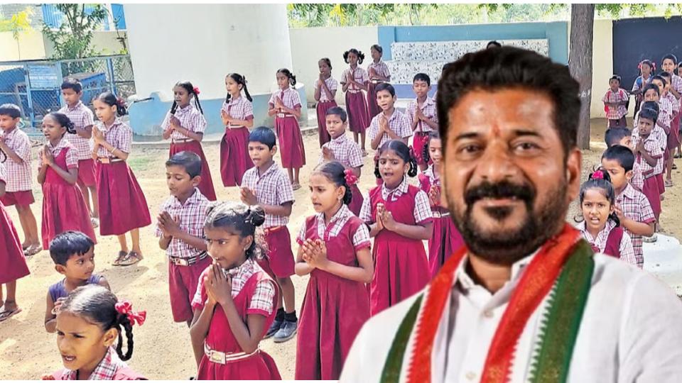 CM Revanth Extends Best Wishes to Students, Teachers as Schools Reopen