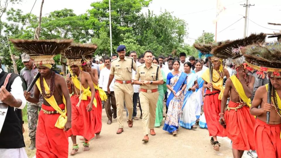 Adilabad SP Urges Villagers, students Against Ganja Use and Liquor