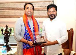 Union Minister Jayant Chaudhary meets Telangana CM Revanth Reddy