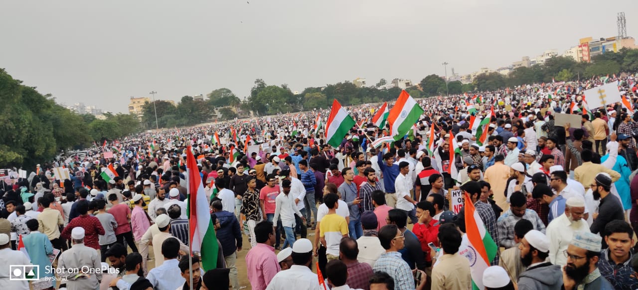 successfulmillionmarchpeacefulprotestsagainstnrcnprcabinhyderabad