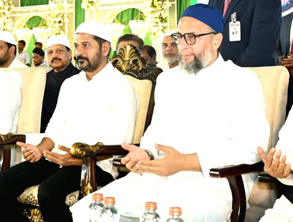 aimimnotenemysaysrevanthreddy;praisesowaisi
