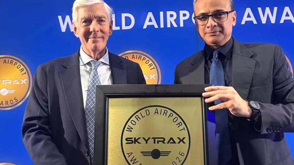 GMR Airport of Hyderabad Honoured with Best Airport Staff in India 