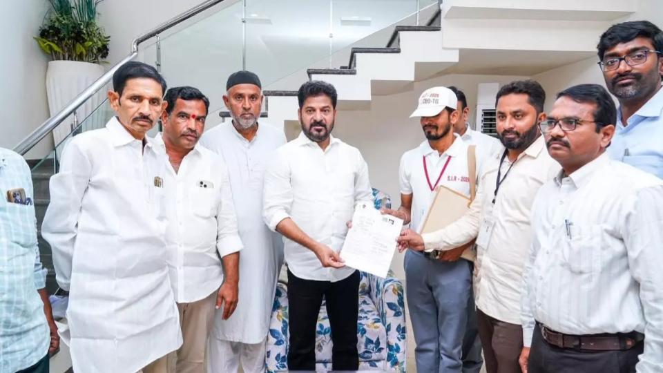 CM Revanth Reddy Submits SIR Form in Kodangal