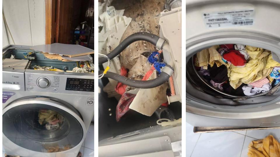 Washing machine explodes in residential house at Ameerpet, case booked