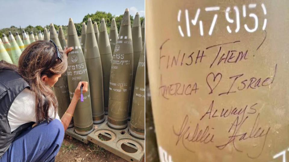 US Republican leader Nikki Haley writes on Israel shell ‘Finish Them’