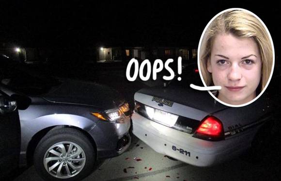 drunkstudentcrashesintopolicecarwhiletakingtoplessselfieforherboyfriend:cops
