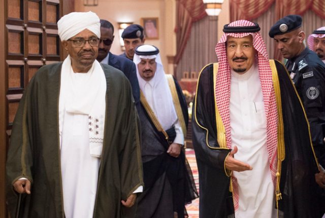 kingreceivesalbashirofsudan
