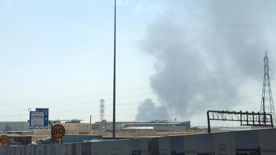 Fire and smoke seen near Aramco facility in Riyadh as Houthi Attacks Escalate