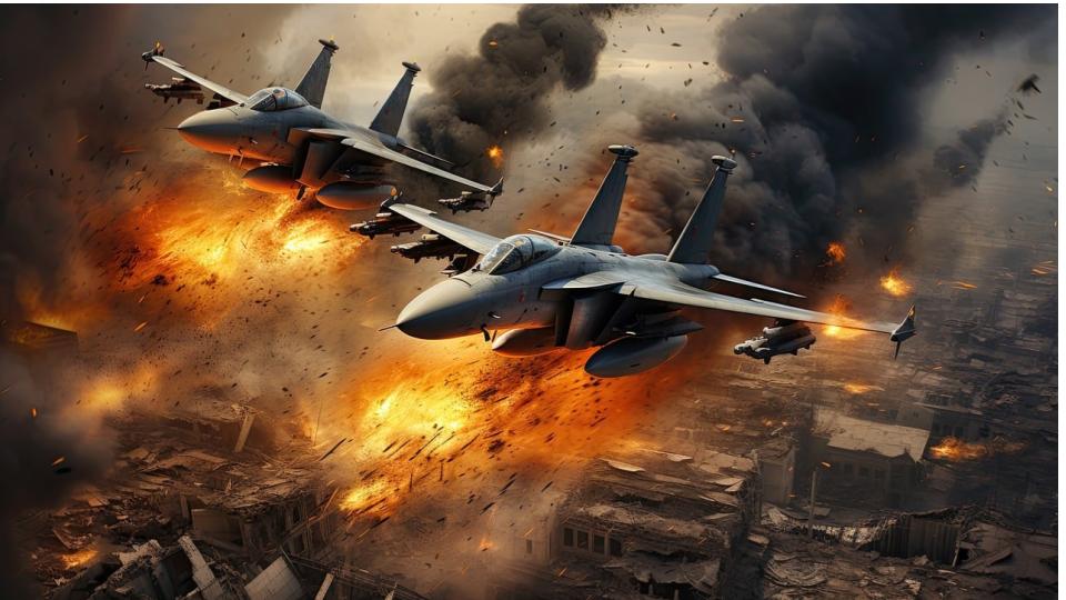 Israel fighter jet bombs mosque in central Gaza City