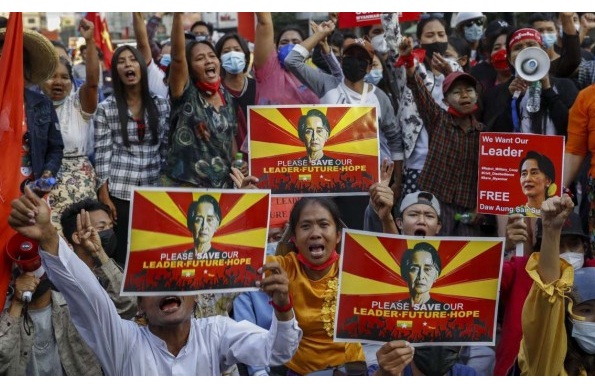 ukslapssanctionsagainstmyanmargovtasinjuredprotesterdies