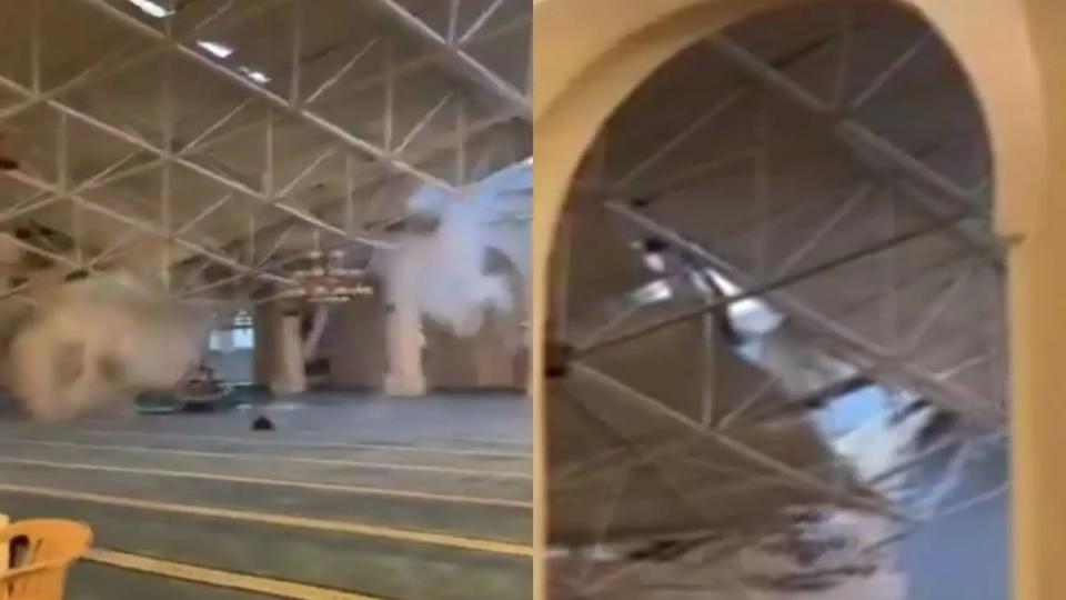 Mosque roof collapses in Saudi Arabia amid heavy rain