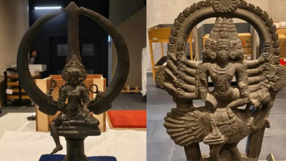 Three Sacred TN Artefacts Return to India After Years in Australia