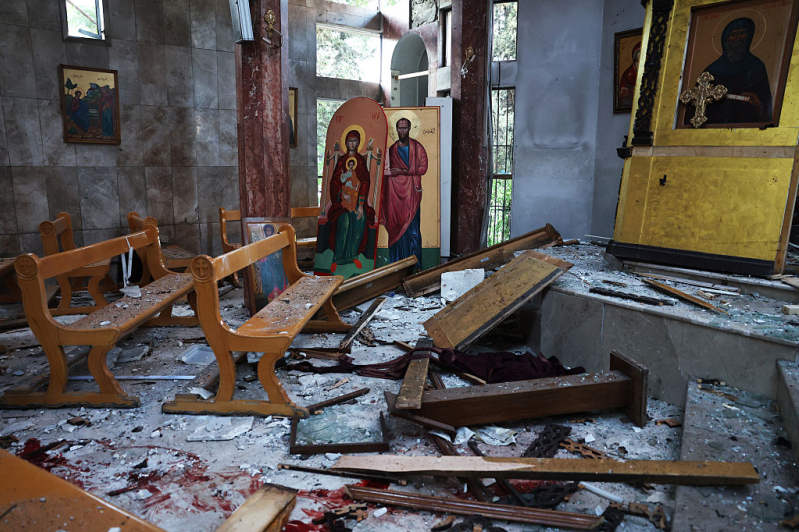 At least 25 people killed in terrorist attack on church in Syria