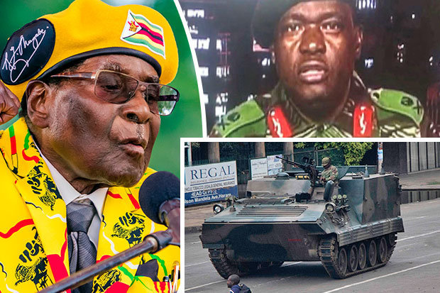 zimbabweanmilitarystakeoverofpowerdetentionofpresidentrobertmugabe