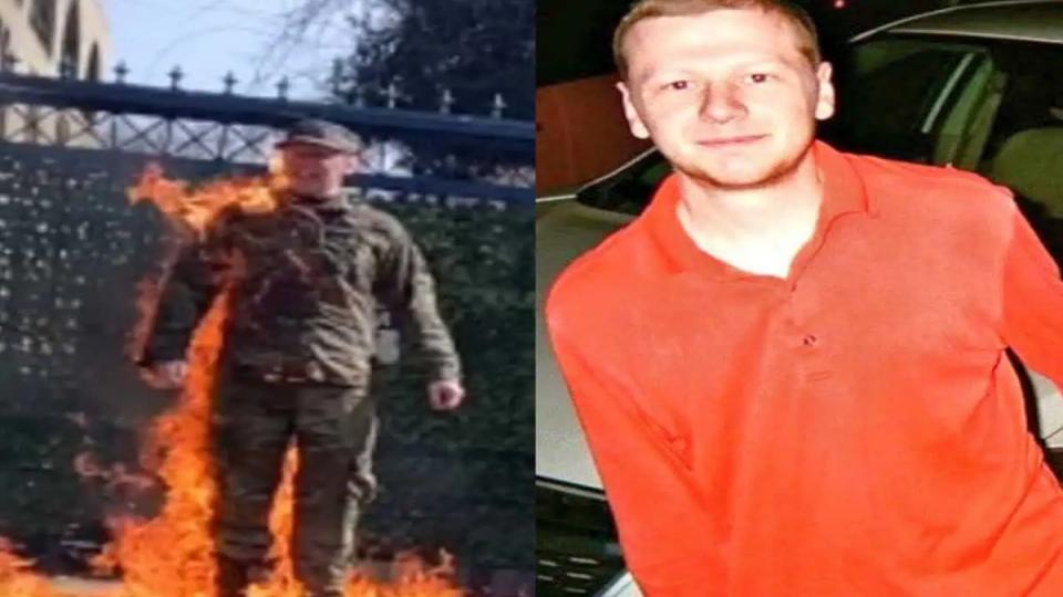 US airman who set himself on fire outside Israeli embassy died