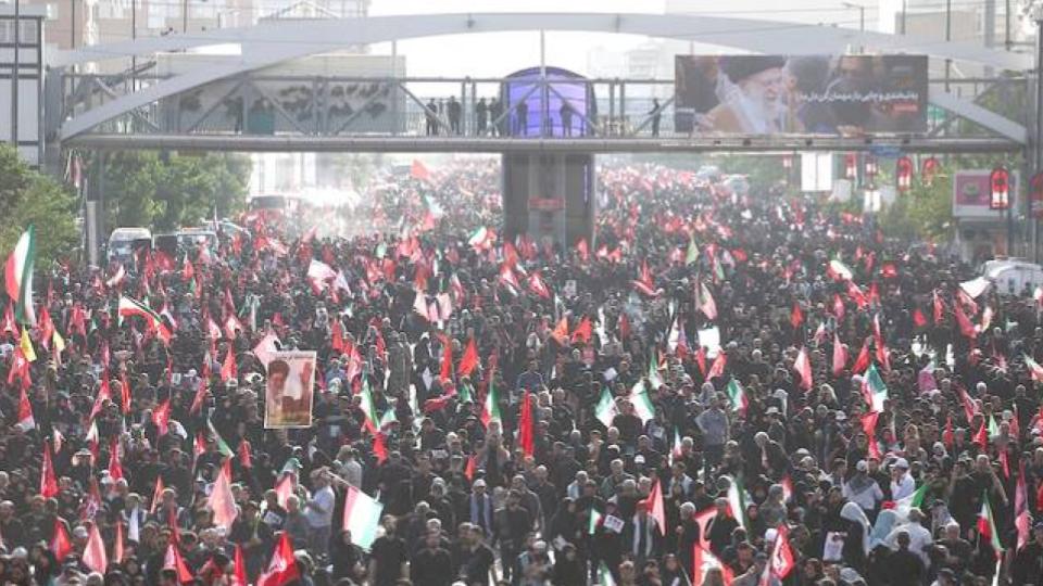 Iran begins a procession through Tehran for Ayatollah Ali Khamenei’s funeral