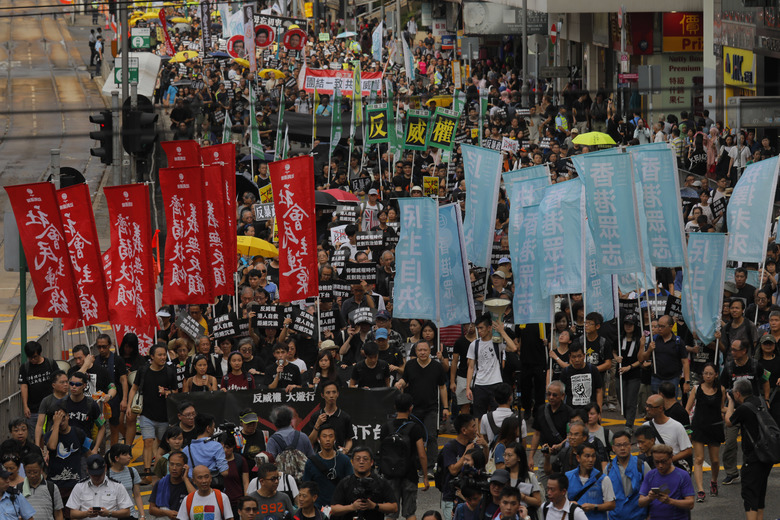 thousandsofprodemocracysupportersprotestinhongkong