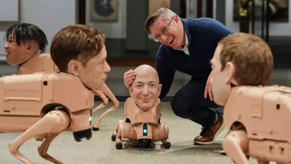 robot-dogs-with-musk-and-zuckerberg-heads-roam-around-berlin-museum