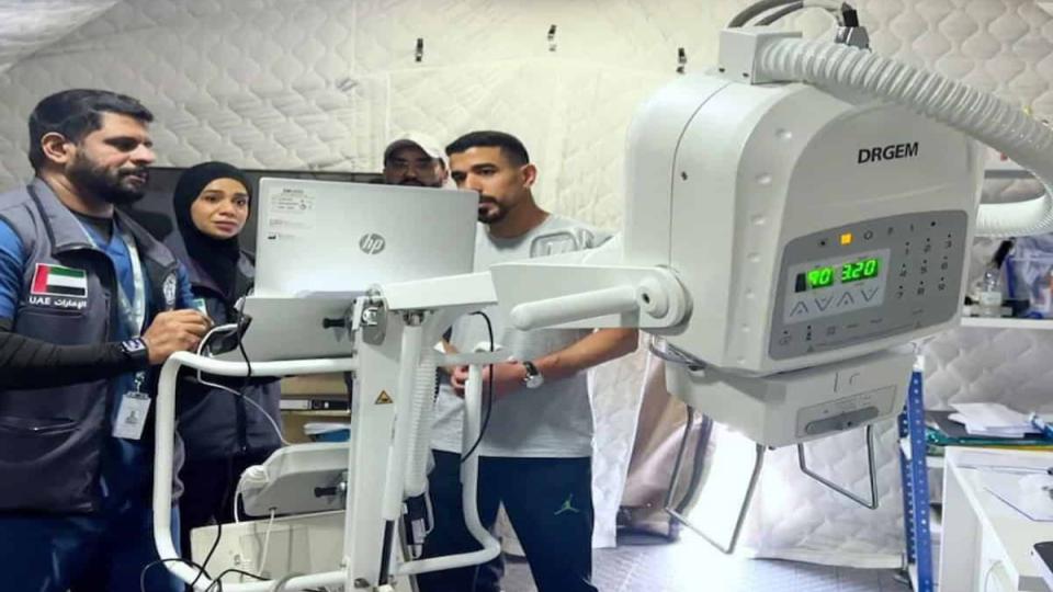 UAE delivers ambulance and X-ray machine to Gaza Strip