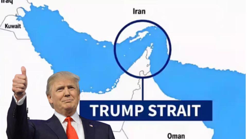 Donald Trump Posts Map Labeling Hormuz as ‘Trump Strait’