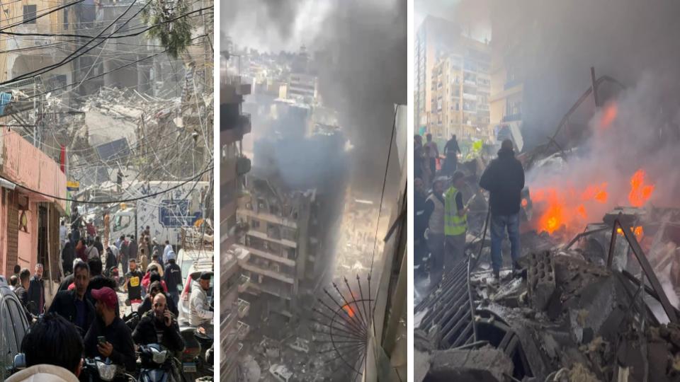 Israel launched 100 airstrikes on Beirut in 10 minutes