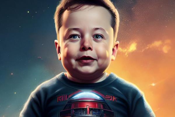 Elon Musk playfully responds to his AI-generated baby image
