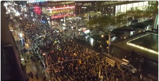 notmypresidentprotestinnycrightnow