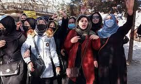afghanwomenstagedefiantprotestagainsttalibanbanningwomenfromuniversities