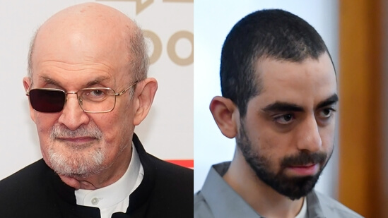 Salman Rushdie attacker, who stabbed him on stage in New York, sentenced to 25 years in jail