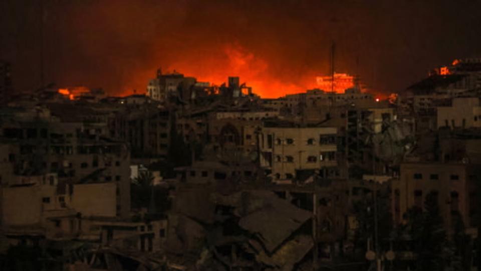 Israel defence min says ‘Gaza is burning’ after heavy strikes overnight