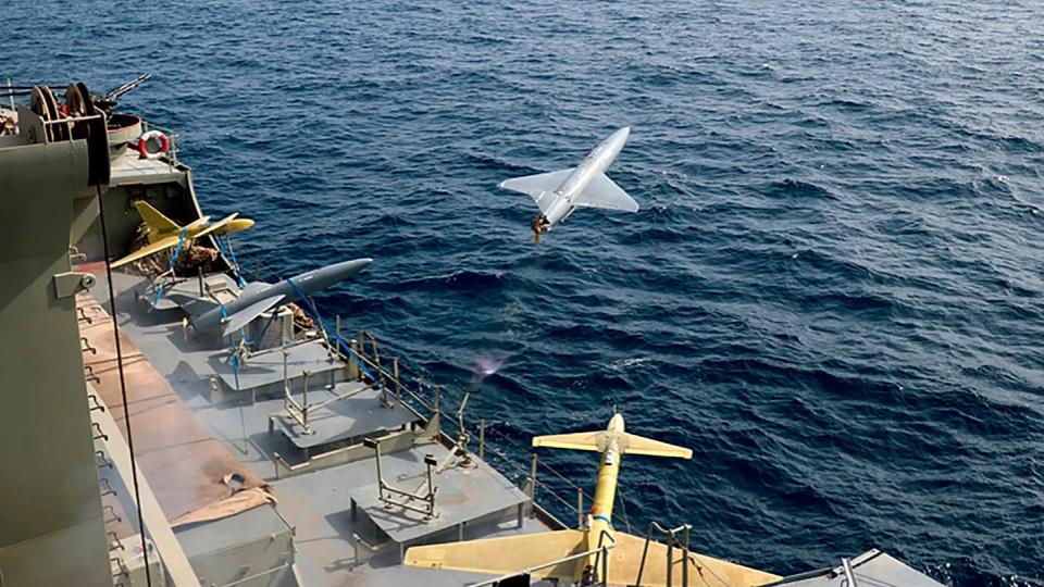 Iran and US trade claims after drone shot down in Arabian Sea