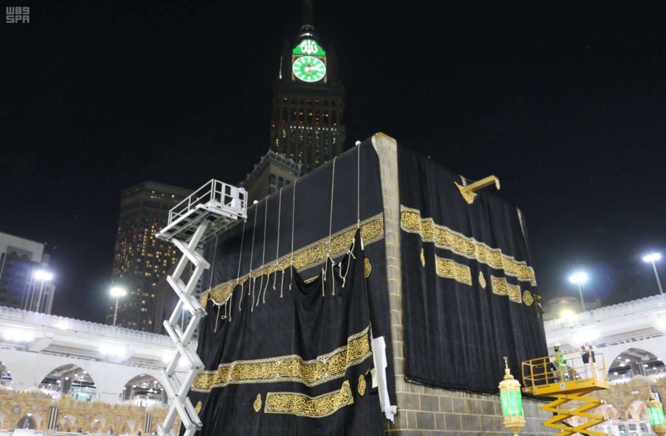 All preparations in place for new Kaaba cover
